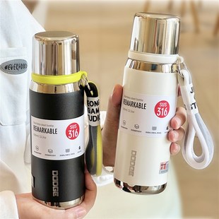 高档保温杯男士 大容量女茶水分离车载水杯子 高级泡茶水杯2023新款