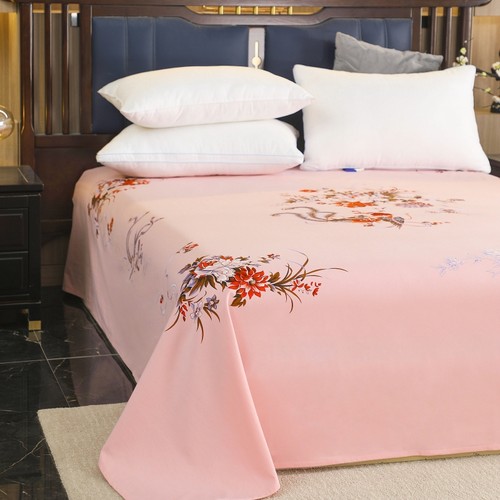 老上海印花老式国民床单100全棉单件双人床老款复古粗布纯棉加厚