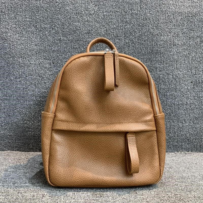 背包软皮新品真皮背包韩版百搭头层牛皮男女通用旅游双肩背包简约