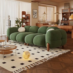 小巷旅作 法式复古沙发果冻沙发客厅小户型法式2024新款布艺沙发