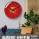 自动对时电波钟6013福字时钟挂墙钟吉祥钟表挂钟国风中式 挂表客厅