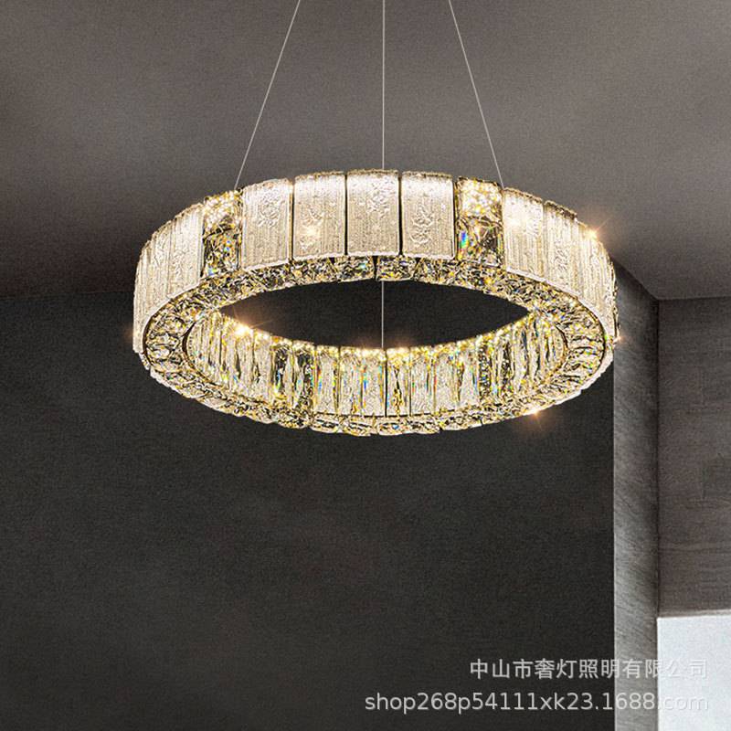轻奢吊灯客厅灯2024年新款琉璃水晶灯高档奢华卧室餐厅设计师别墅