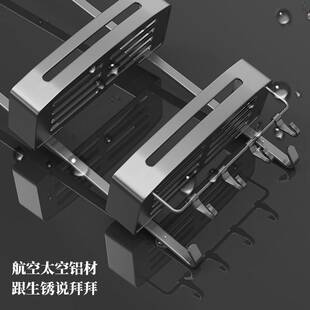 浴室置物架卫生间玻璃门挂架收纳厕所架子毛巾架淋浴房挂篮悬挂式