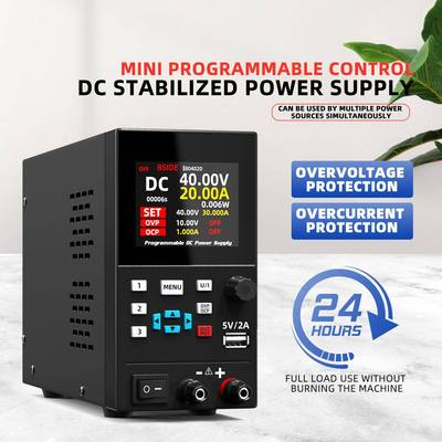 BSIE12017可编维程直流稳1压电源ID8手机电脑修30V0A/40V20A电压