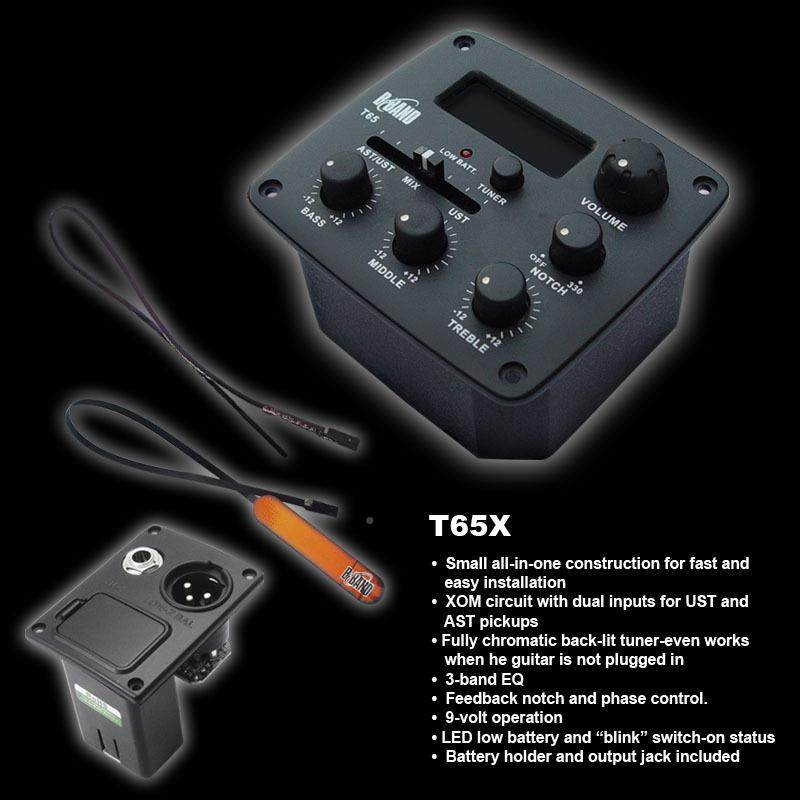 BANDT65CY侧面电箱EQB民谣古典CYU吉他配件调音压条感棒X拾音器