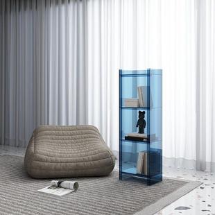 轻奢简现代亚克力约书落地柜收纳展示架E0级环保自由CDQ合一体书