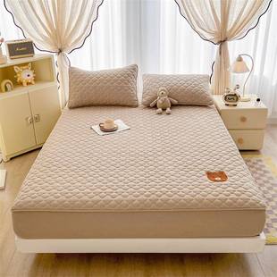 全季 棉色织笠水洗棉夹棉尘床防滑固定全ATL20250包围床垫保护套四