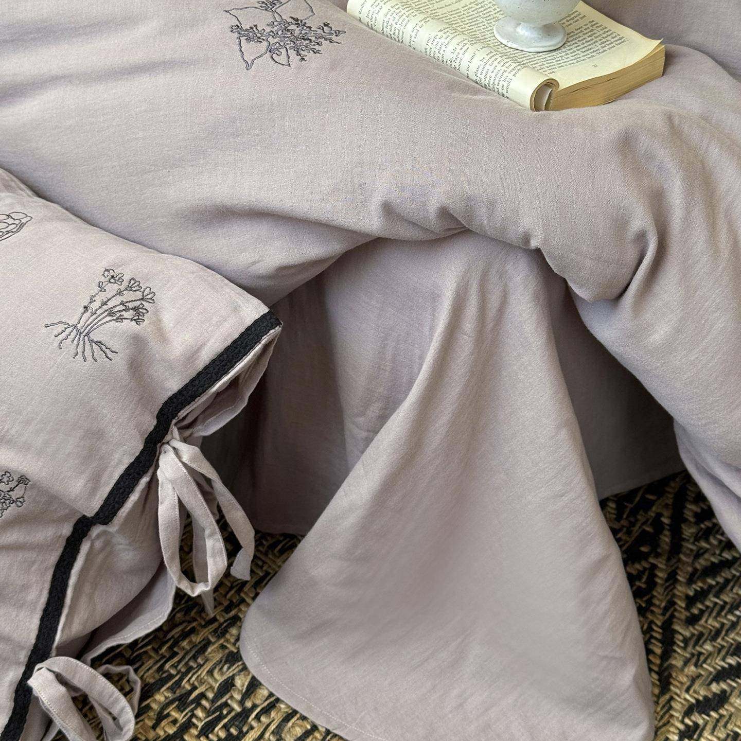 2四秋法式复套古全棉皱皱纱5全棉件绣花纯棉纱lb2112布件套被套床,床上用品,床品套件/四件套/多件套,淘宝优惠券,粉丝福利购,淘宝优惠卷