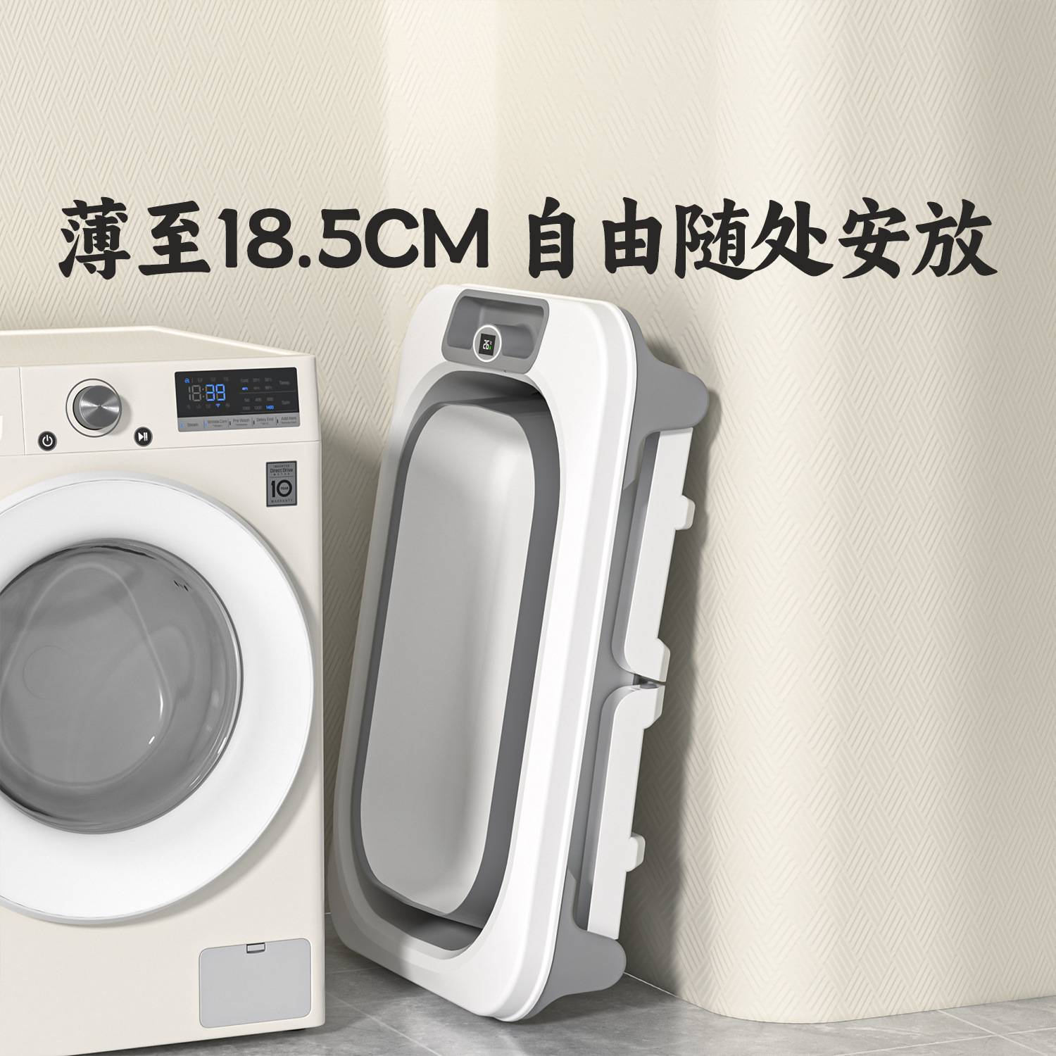 浴桶大号儿童洗澡桶塑料泡澡桶宝宝婴儿家用 可折叠专用洗澡盆