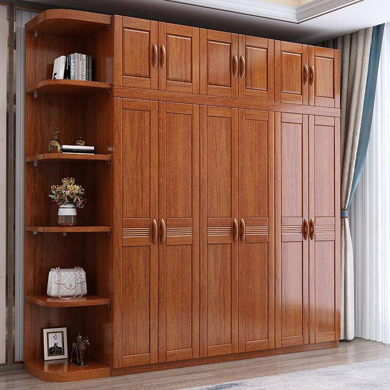胡桃木木容柜全实木家用卧室现代中1式简实约衣大量收纳储物柜