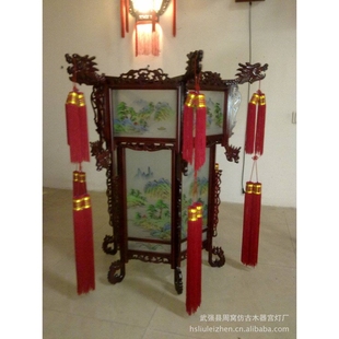 5宫灯 仿古宫灯 实木雕刻 武强宫灯厂 宫灯 手绘