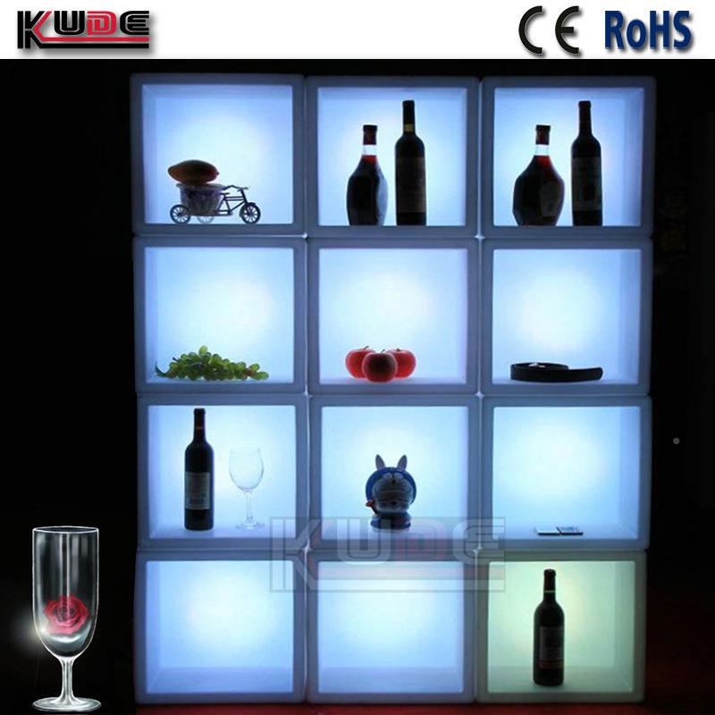 LED光桶酒吧家具方块凳装饰凳多功能储物发凳光组合冰发酒柜KD-CS