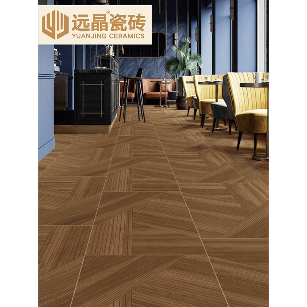 远晶瓷砖 600X1200柔光原木风鱼骨纹木纹砖全瓷客厅卧室地砖广东