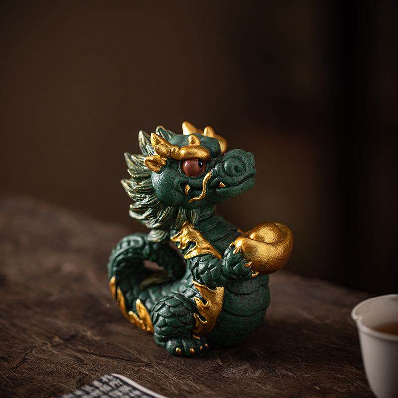 创龙意CSZW-BJA十生肖招财送祥龙宝家居装饰品年吉祥物二办公室桌,家居饰品,装饰摆件,淘宝优惠券,粉丝福利购,淘宝优惠卷