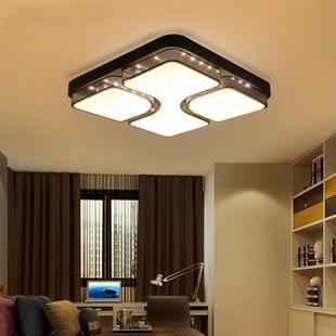 7led吸灯客厅灯长方简约现大代气家形顶用主卧室温馨浪漫餐厅灯具