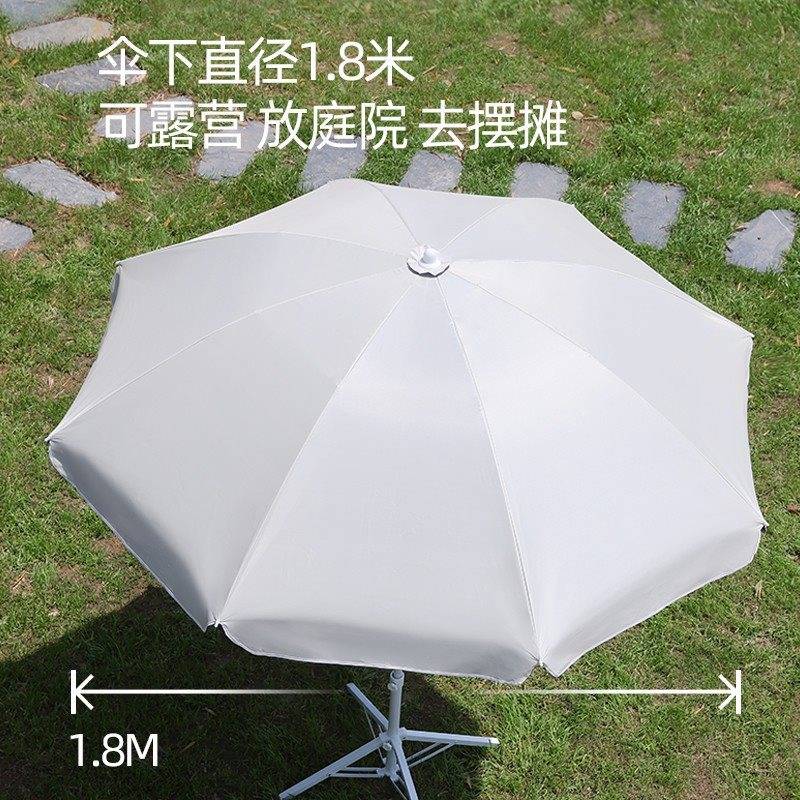 摆摊伞雨伞遮阳伞太阳伞大型大伞户外庭院出摊广告伞黑胶双层