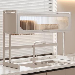 水架槽置物厨房洗碗槽ltaoE1RE纳碗碟架水池子收架台面多功能放碗