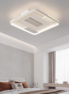 新现代简约闭合款客厅无隐形吸顶风扇灯192冷款灯具暖套餐叶风扇