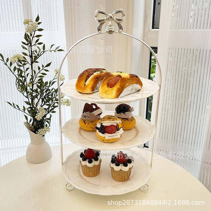 式奢三层架下午茶点心架3018水果盘层轻多婚庆甜品台展示架欧蛋糕,餐饮具,果盆/果盘/果篮,淘宝优惠券,粉丝福利购,淘宝优惠卷