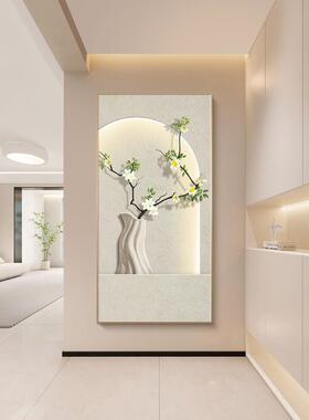 现代简约玄装饰画LYL-9562绿道植创意光影走廊尽头壁关奶油风画静