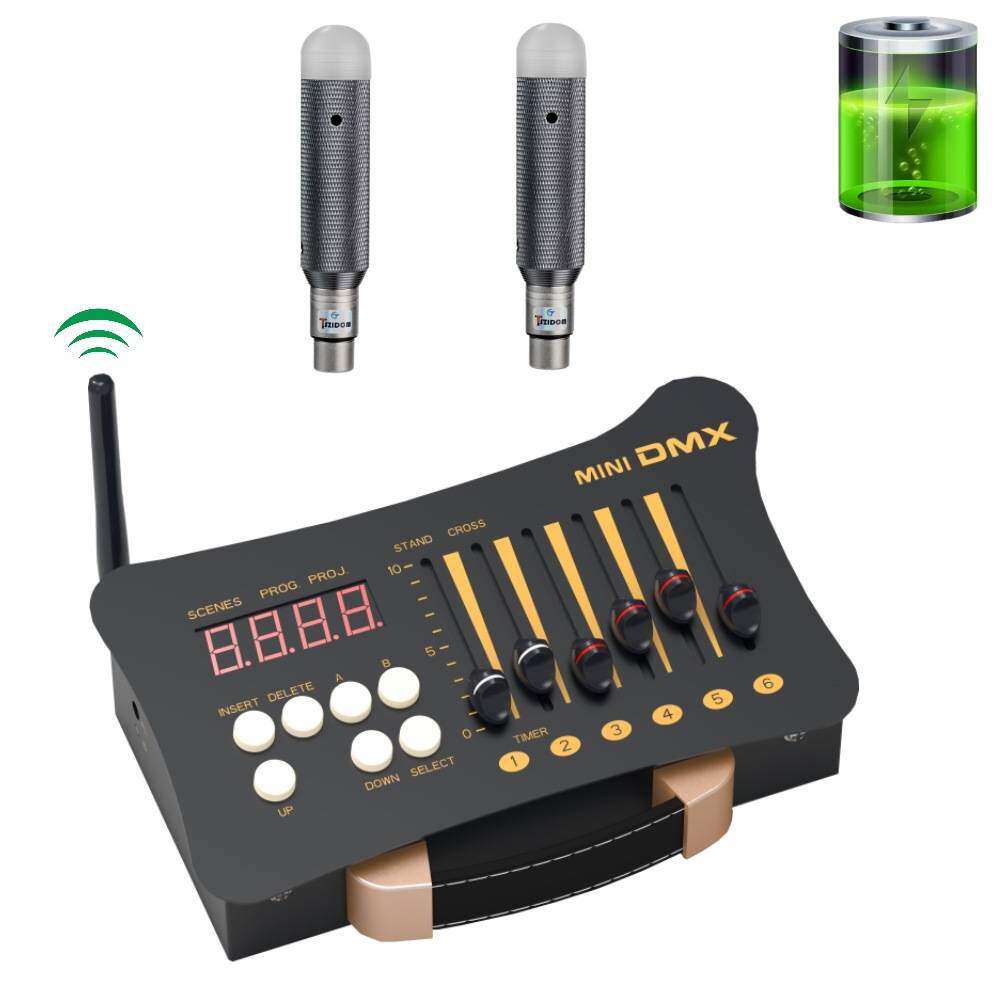 DMX512控制台 无线控制LED帕灯摇头光束灯控制台 舞台灯光DMX调光