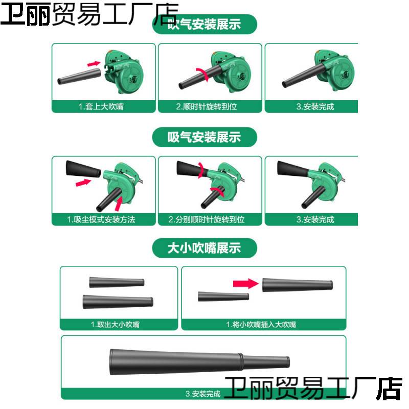 德国美耐特?大功率鼓风机 工业用清灰除尘吹灰工具220v吹风机