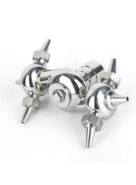 牛清洗器循环旋转洗罐双器1”-2.530刷4角万向外螺纹清洗器喷嘴罐器