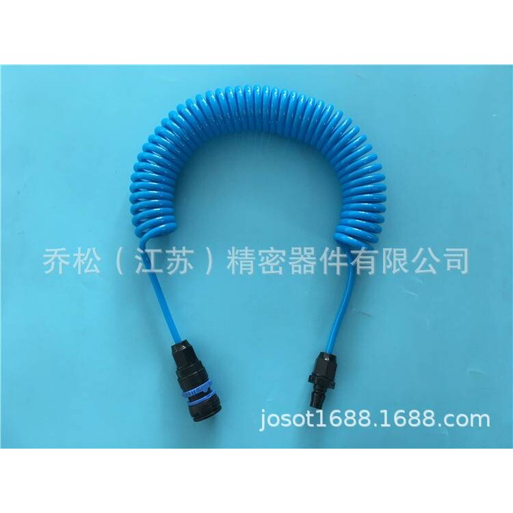 高品质可靠性PU线圈软管 伸缩管 弹簧管 螺旋气管 塑料快插接头