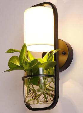 美式植物吊灯壁灯灯落古地复创灯意个台性水培餐厅服装XST220店装