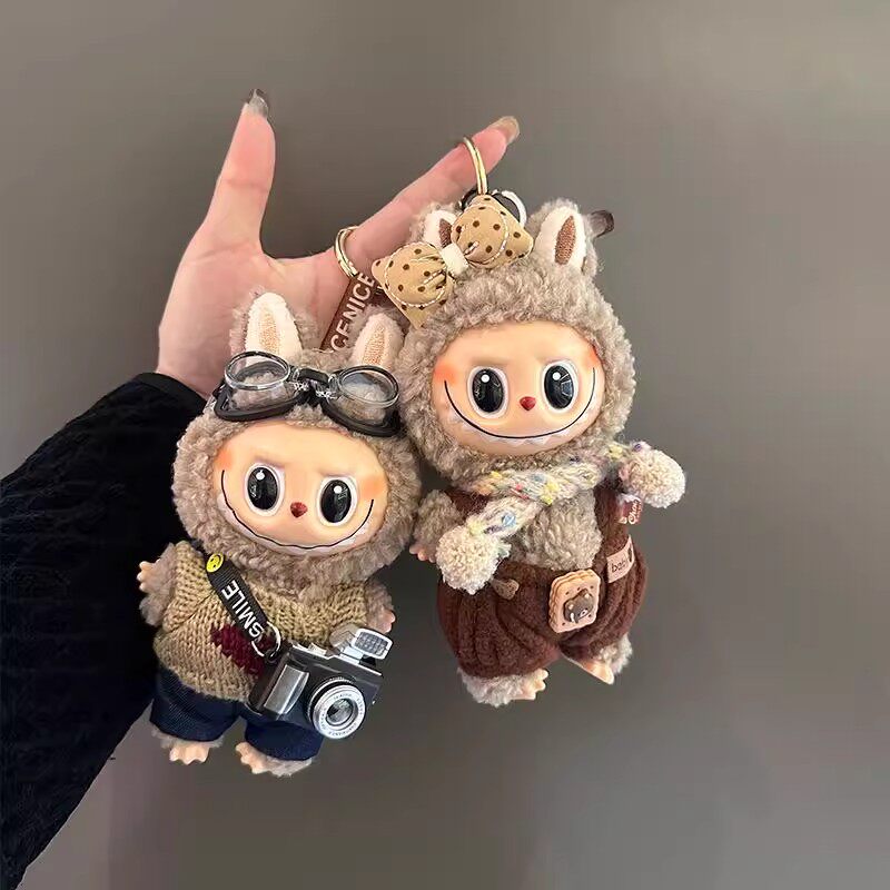 Подлинная la Bubu плюшевая кукла детская одежда pull bubu высококачественная виниловая кукла брелок сумка кулон автомобильный кулон Изображение 1