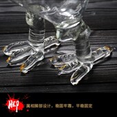 加厚手工玻璃生肖2斤鸡形酒瓶工艺品摆件空心动物泡酒瓶定 制