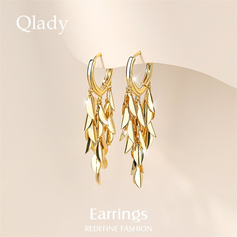 金色流苏耳饰小众独特耳环2024新款爆款高级感轻奢长耳坠耳圈耳扣,饰品/流行首饰/时尚饰品新,耳环,淘宝优惠券,粉丝福利购,淘宝优惠卷