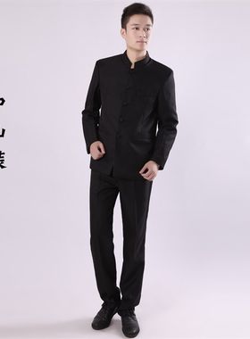 中山装演出服男生民国五四青年学生装女立领合唱班服朗诵表演套装