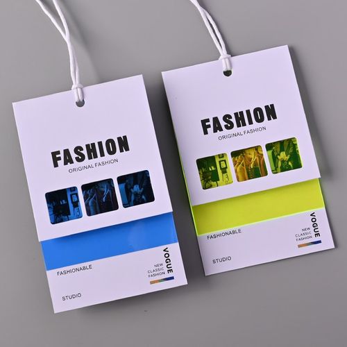 高档潮牌服装店吊牌订做定制对折标签挂牌男女装吊卡logo通用现货