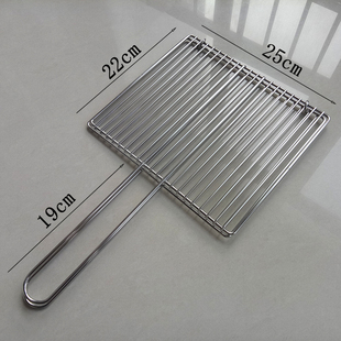 烧烤拍子不锈钢竖条帘子加密夹子网小号烧烤夹网夹板烤肉烧烤工具