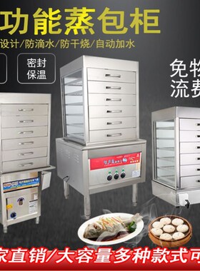 蒸包柜商用燃气蒸包炉保温蒸炉电热台式蒸包子机蒸白糕玻璃蒸包机