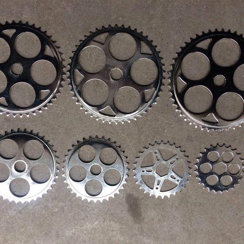 自行车牙盘圆孔36齿/48齿牙盘24链条盘44单片32无曲柄28车 大链轮