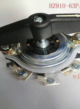 组合开关HZ910-63P/2   6只脚   长信电器