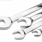 开口扳手双头呆扳手镜面扳手汽修家用防滑两用呆头扳手5.5mm 32mm