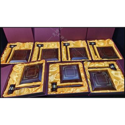 标准审判锤子实木木槌法官法槌拍卖模拟法庭法官锤实木锤木锤