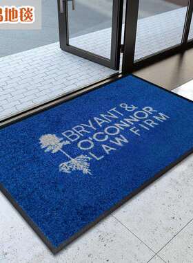 德玛地毯尼龙印花地毯商用橡胶门垫商场广告logo垫 doormat个性化