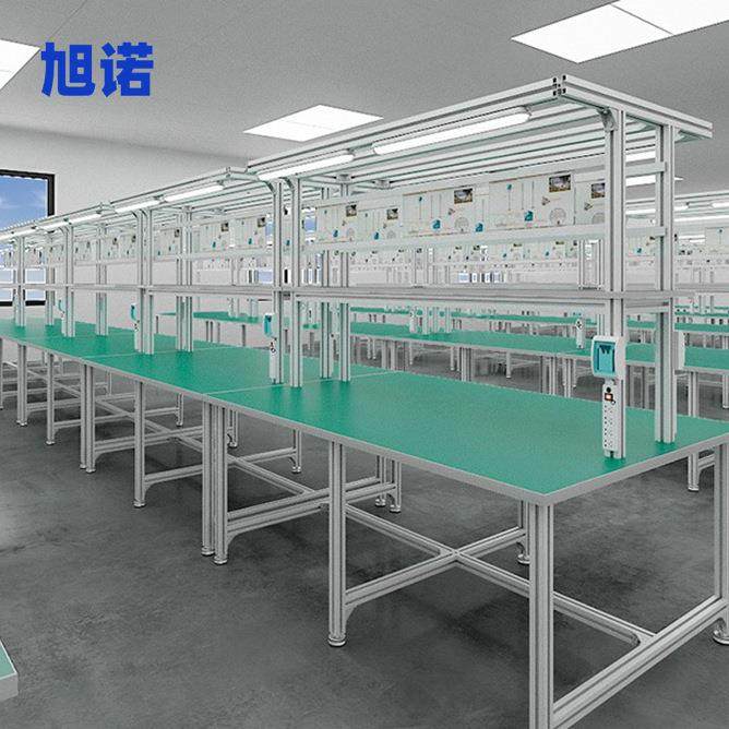铝型材流水线工作台框架 工业铝材防静电工作台 型材框架工作台