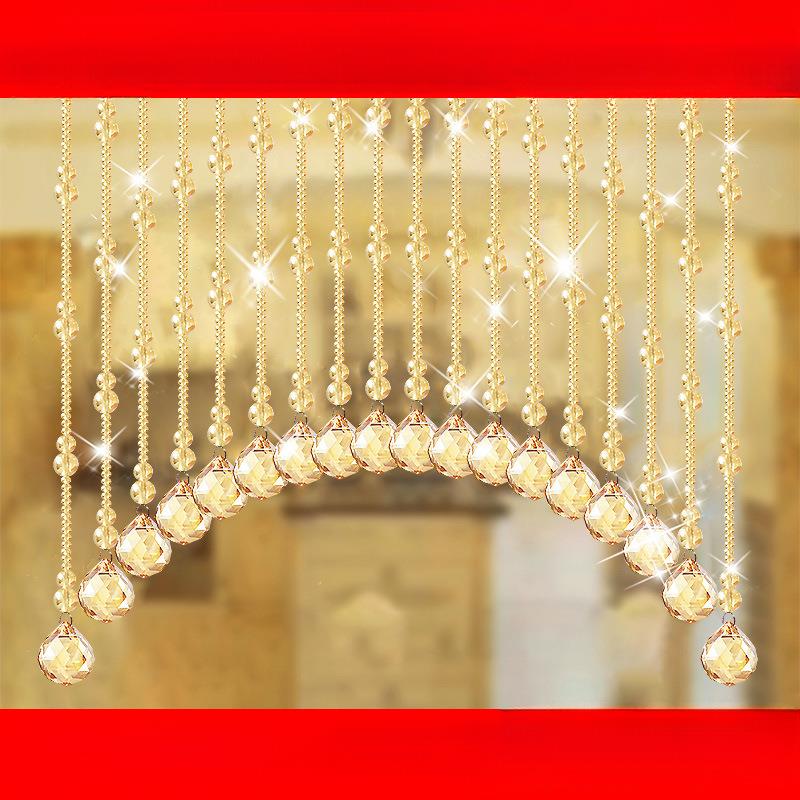 水晶葫芦网红珠帘新款门帘隔断帘卧室卫生间厕所门对门风水挂帘子