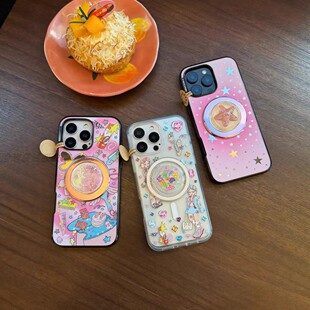 iPhone17手机壳天生发光体磁吸支架防摔气囊支架适配磁吸手机壳