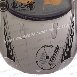 贴 机盖 引擎盖车头火焰车贴 里程表 随意DIY拉花贴 灯眉贴纸 改装