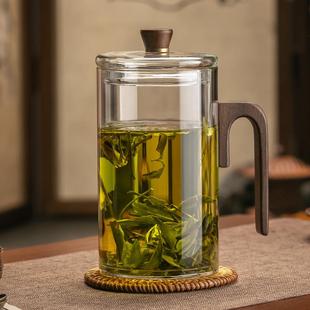 00ml杯子个人10办公室泡茶杯专用大容量玻璃杯高硼硅大号喝水男士