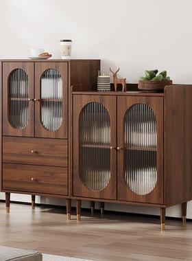 3r沙发边柜侧边柜客厅靠墙中古电视边柜立柜家用餐边柜茶水柜储物