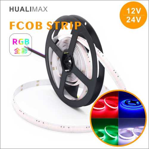 COB软灯带RGB全彩FCOB灯条线性发光柔性装饰软灯条无光斑倒装灯具