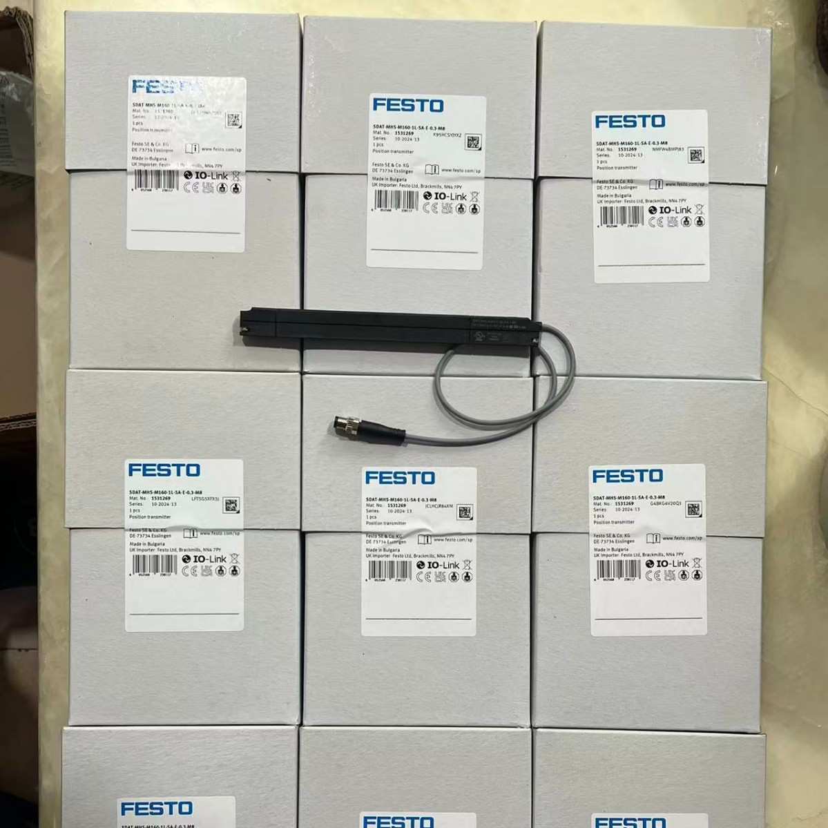 FESTO位置发送器SDAS/SDAT-MHS-M40M50-M100-M160-1L-SA-E-0.3-M8