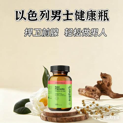 以色列Supherb锯棕榈胶囊番茄红素男性前列通男性前列保健品